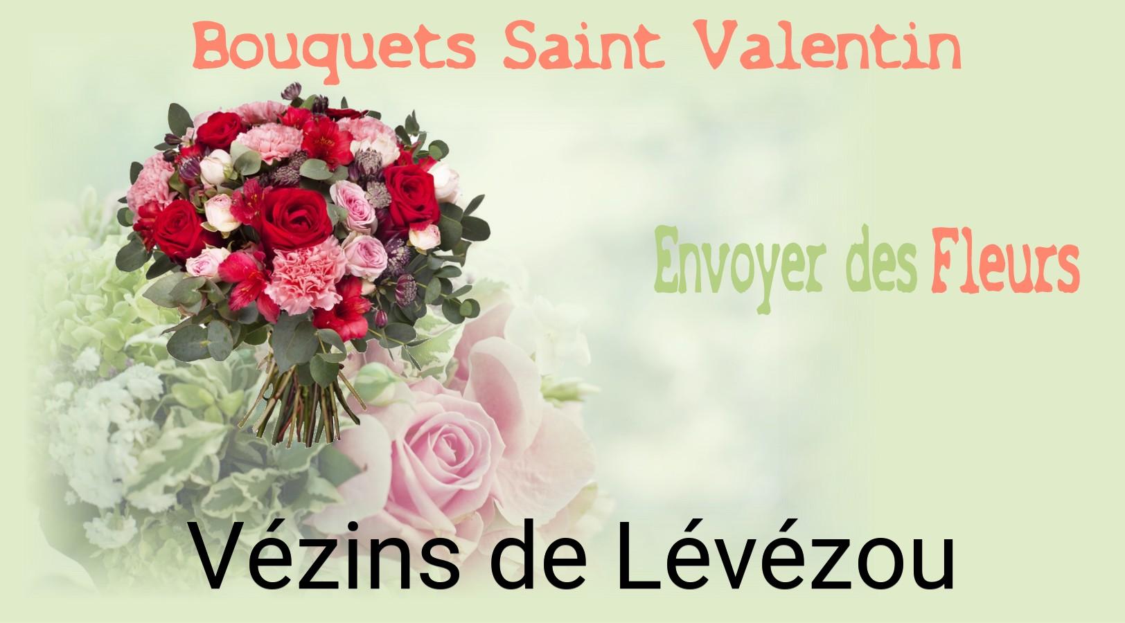 Roses de Saint-Valentin livrées à Vézins-de-Lévézou